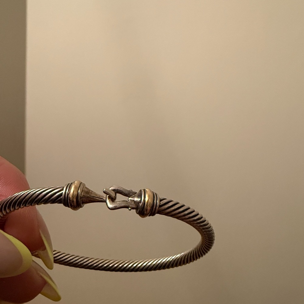 David Yurman 4mm buckle cable bangle - Picture 8 of 10